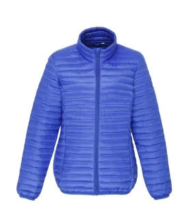 2786 Womens/Ladies Tribe Hooded Fineline Padded Jacket (Royal) - UTRW3847