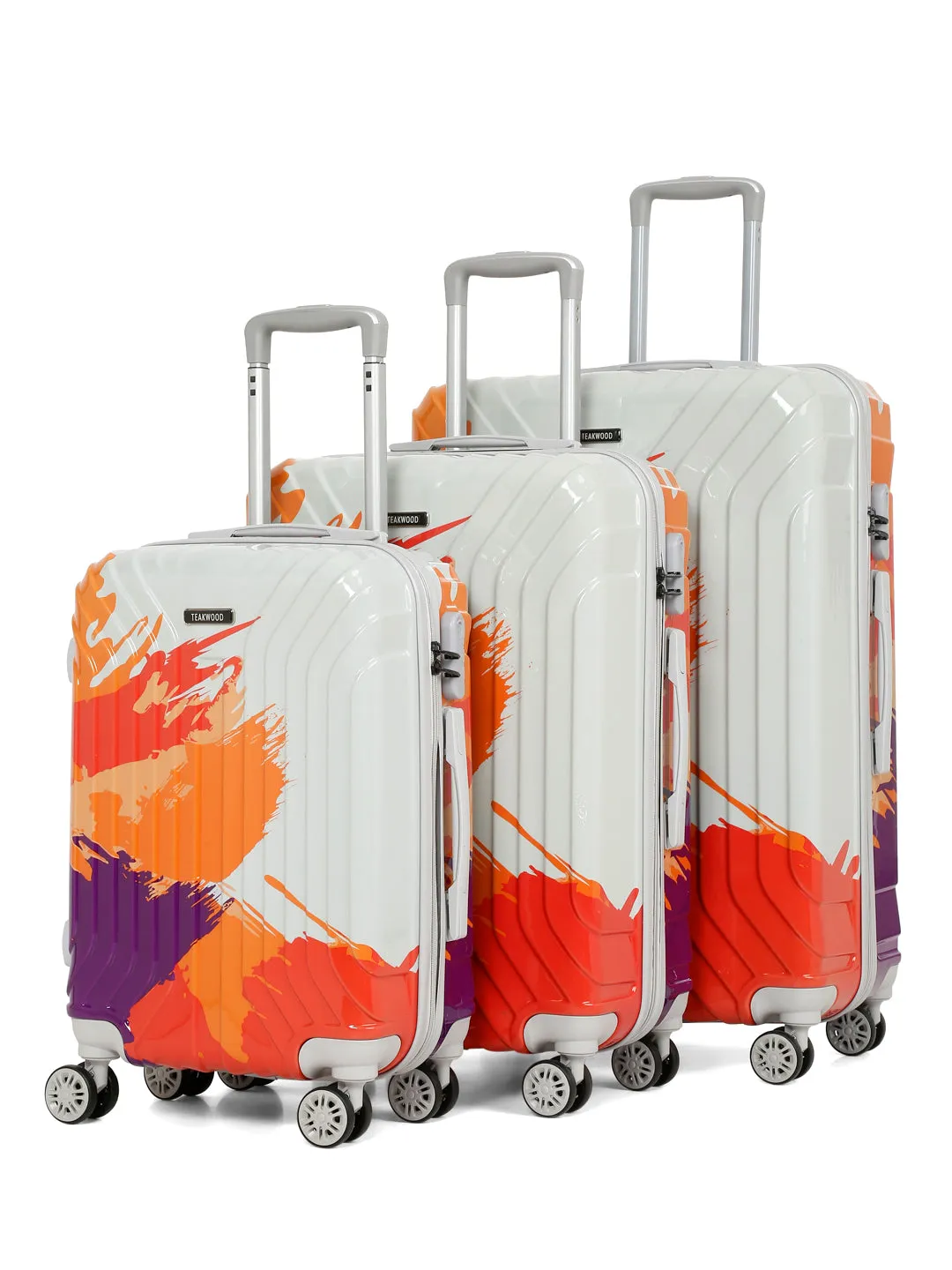 Abstract Printed Hard Trolley Bag