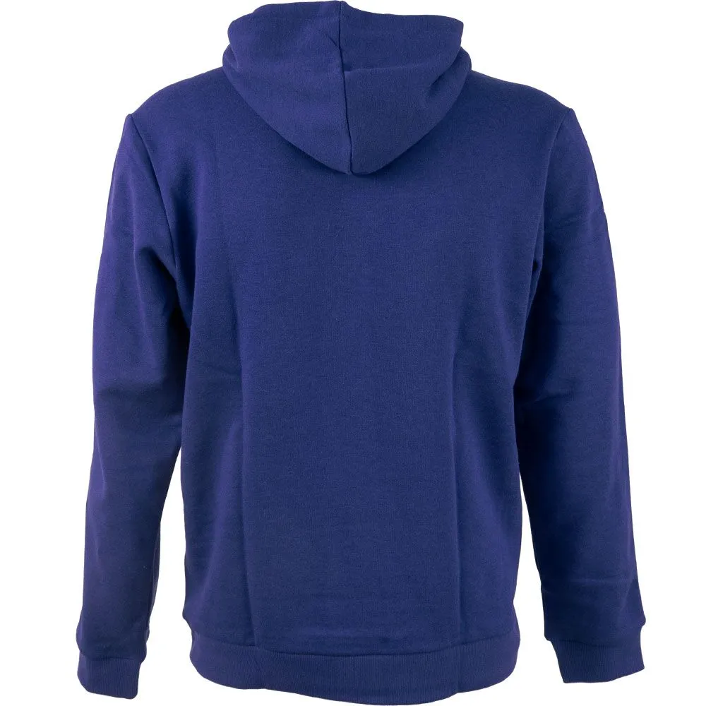 Adidas Big Logo 3 Stripe Fleece Hooded Sweatshirt - Mens