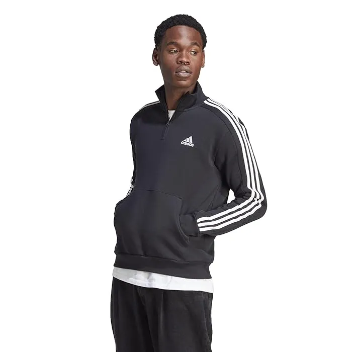 adidas Essentials Fleece 3-Stripes 1/4 Zip Hoodie