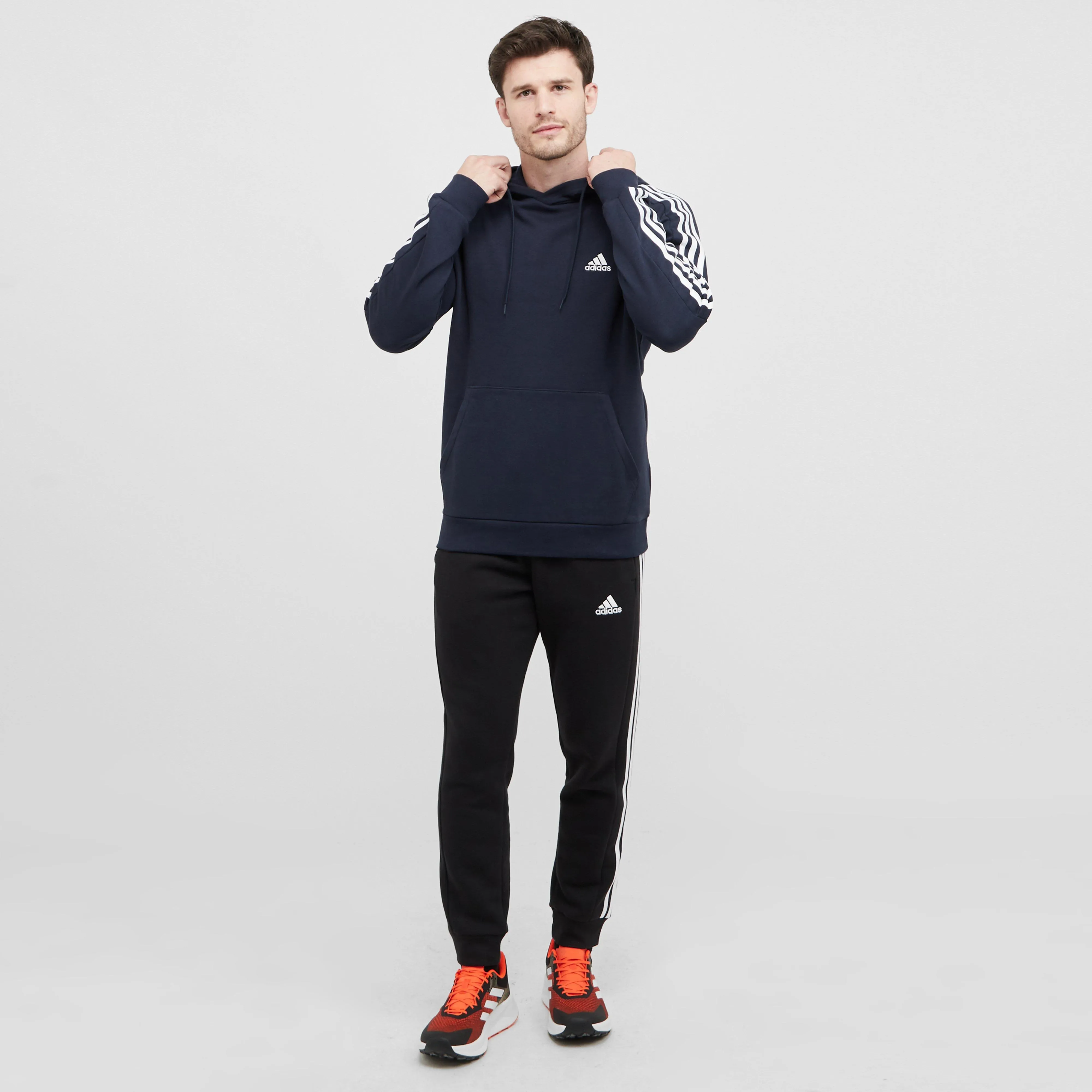 adidas Men's Essentials Fleece 3-Stripes Hoodie | Ultimate Outdoors