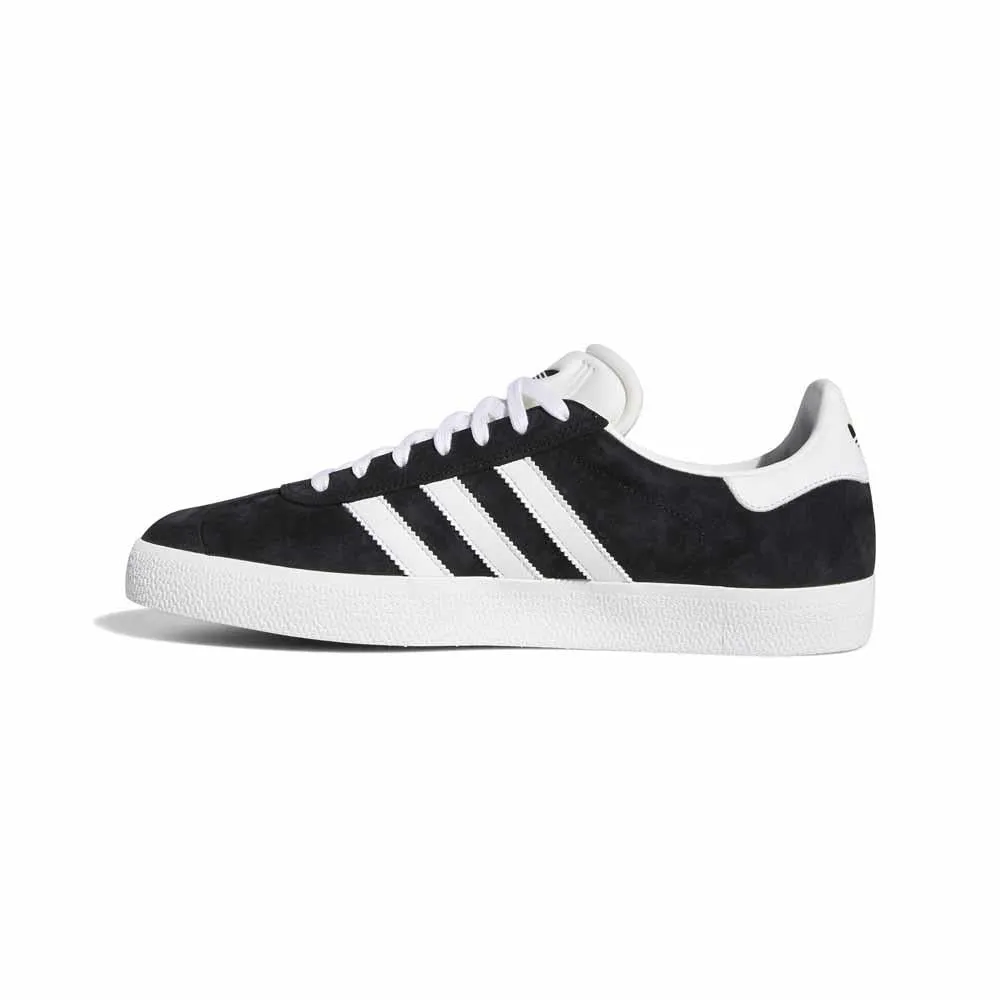 Adidas Skateboarding Gazelle ADV Core Black Feather White Gold Metallic Skate Shoes