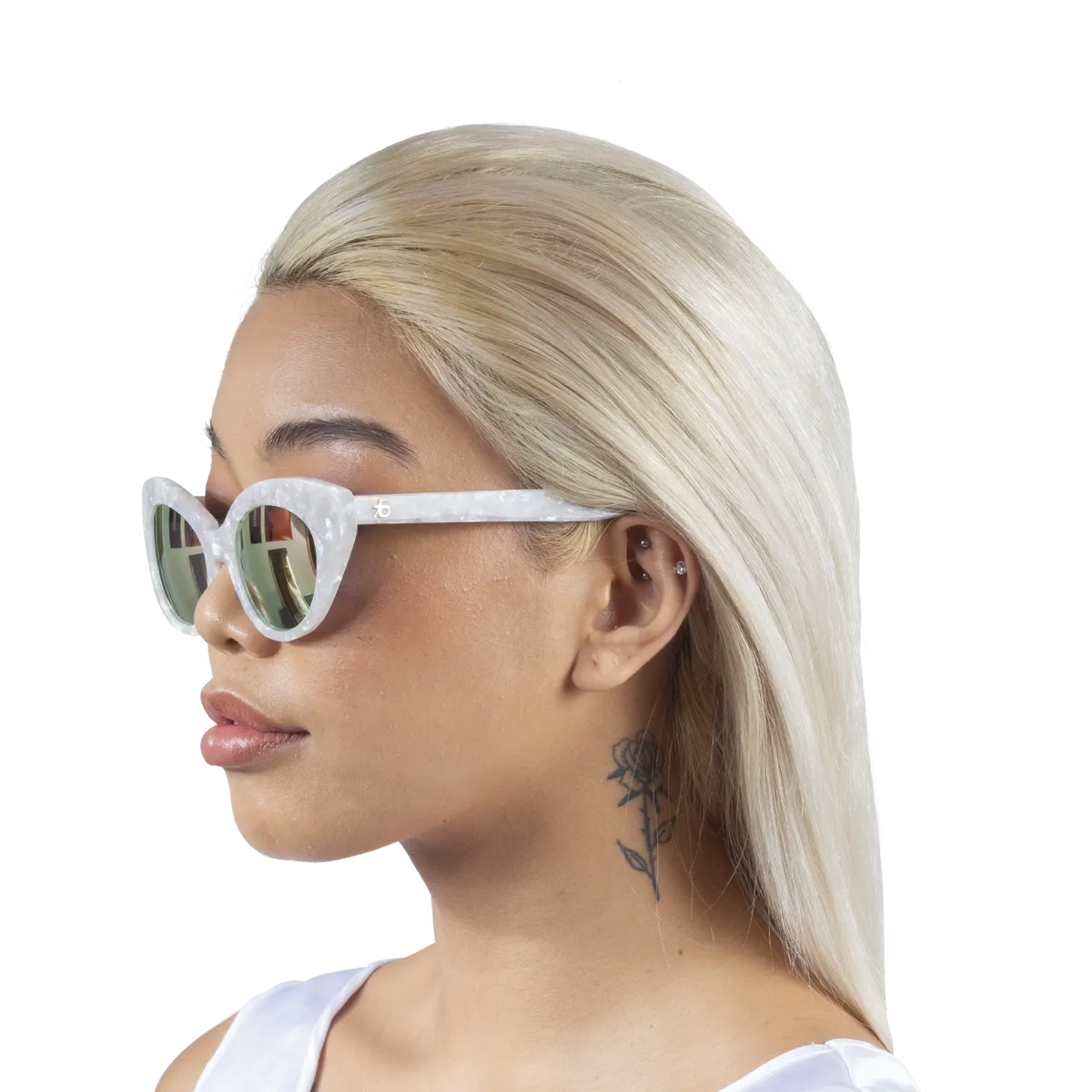 Agnes Sunglasses - White