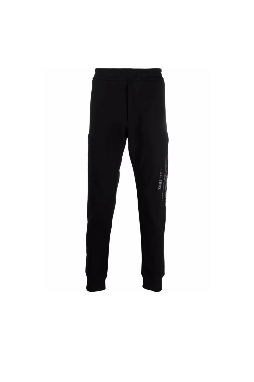 Alexander McQueen logo-print cotton track trousers