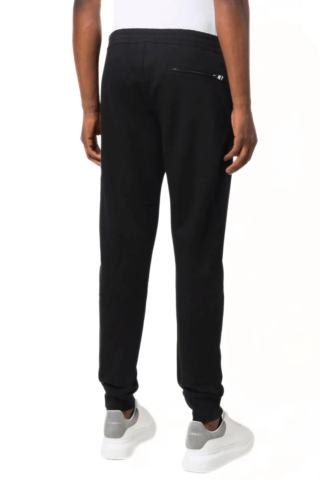 Alexander McQueen logo-print cotton track trousers