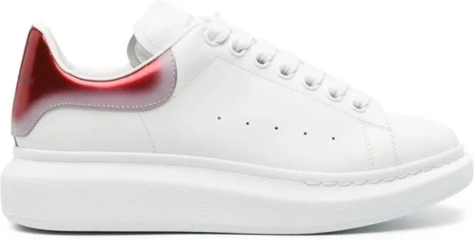 Alexander McQueen Oversized leather sneakers White