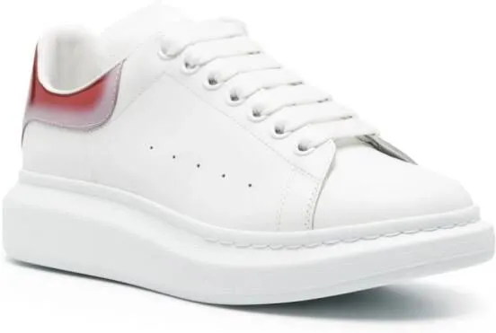 Alexander McQueen Oversized leather sneakers White