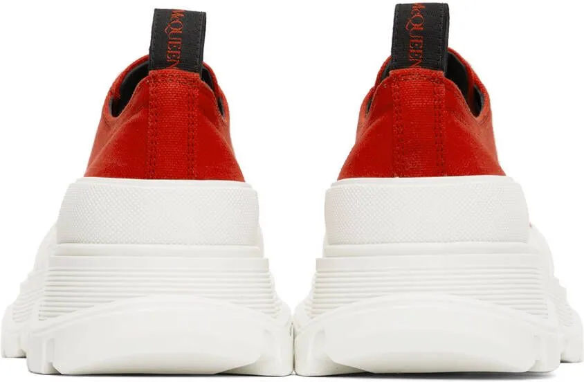 Alexander McQueen Red Tread Slick Sneakers