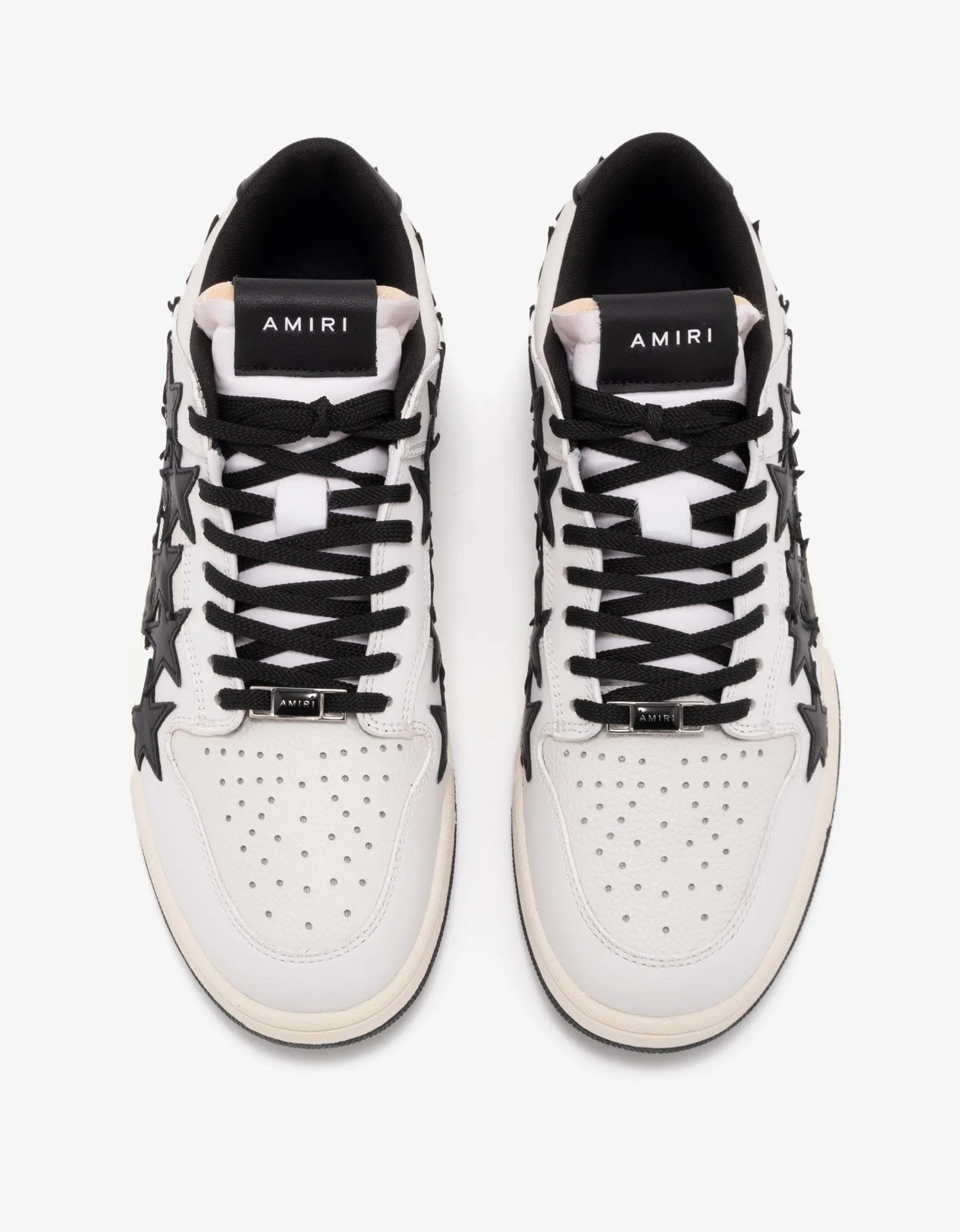 Amiri Stars Low White & Black Trainers