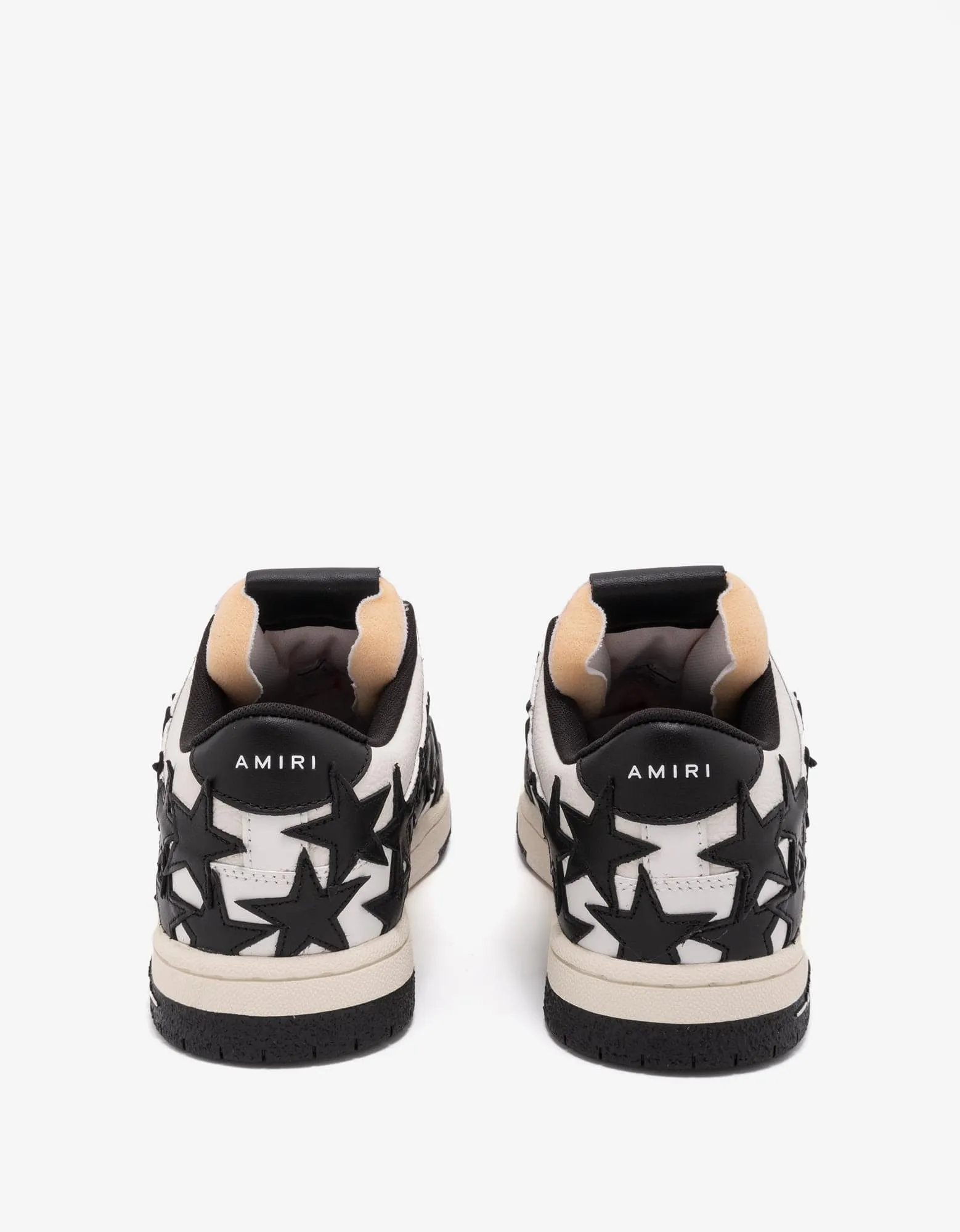 Amiri Stars Low White & Black Trainers