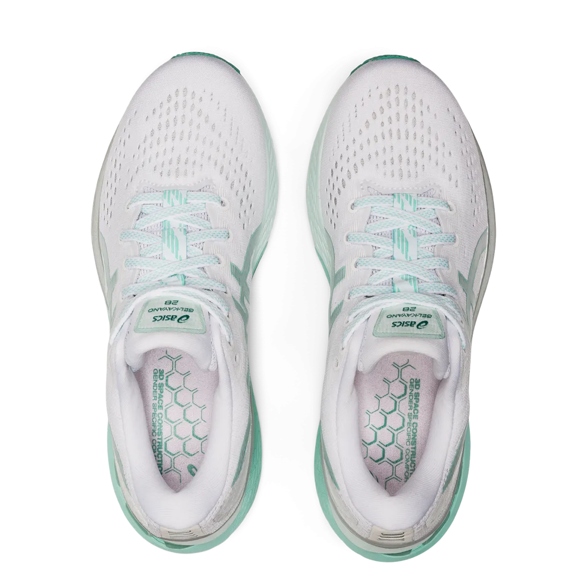 Asics Gel Kayano 28 - White - Oasis Green