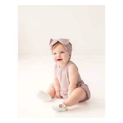 Baby Girls' Mabel + Honey Checkmate Romper