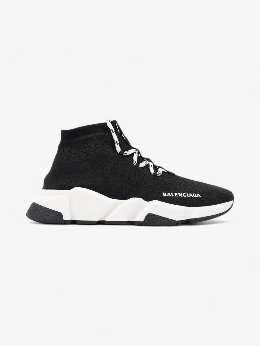 Balenciaga Speed Lace-Up Sneakers Black Knit EU 39 UK 6