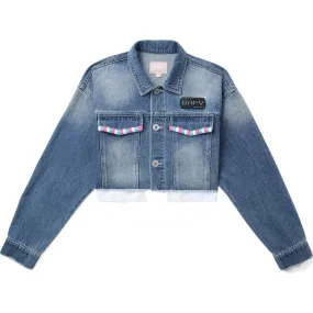 BAPY CROPPED DENIM JACKET LADIES