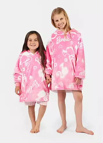 Barbie Friends Pink Fleece Hooded Blanket | Kaleidoscope