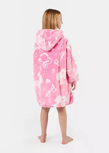 Barbie Friends Pink Fleece Hooded Blanket | Kaleidoscope