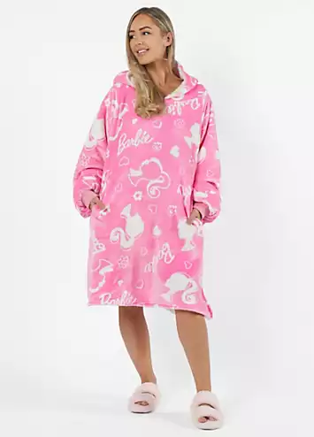 Barbie Friends Pink Fleece Hooded Blanket | Kaleidoscope