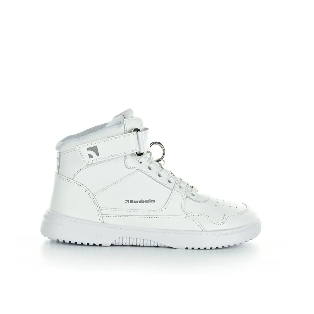 Be Lenka Barebarics Zing High Top All White barefoot ankle sneakers