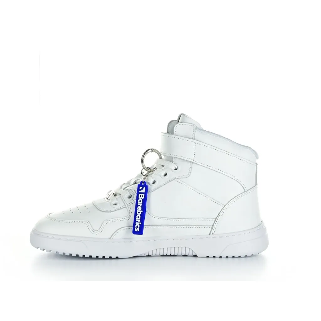 Be Lenka Barebarics Zing High Top All White barefoot ankle sneakers