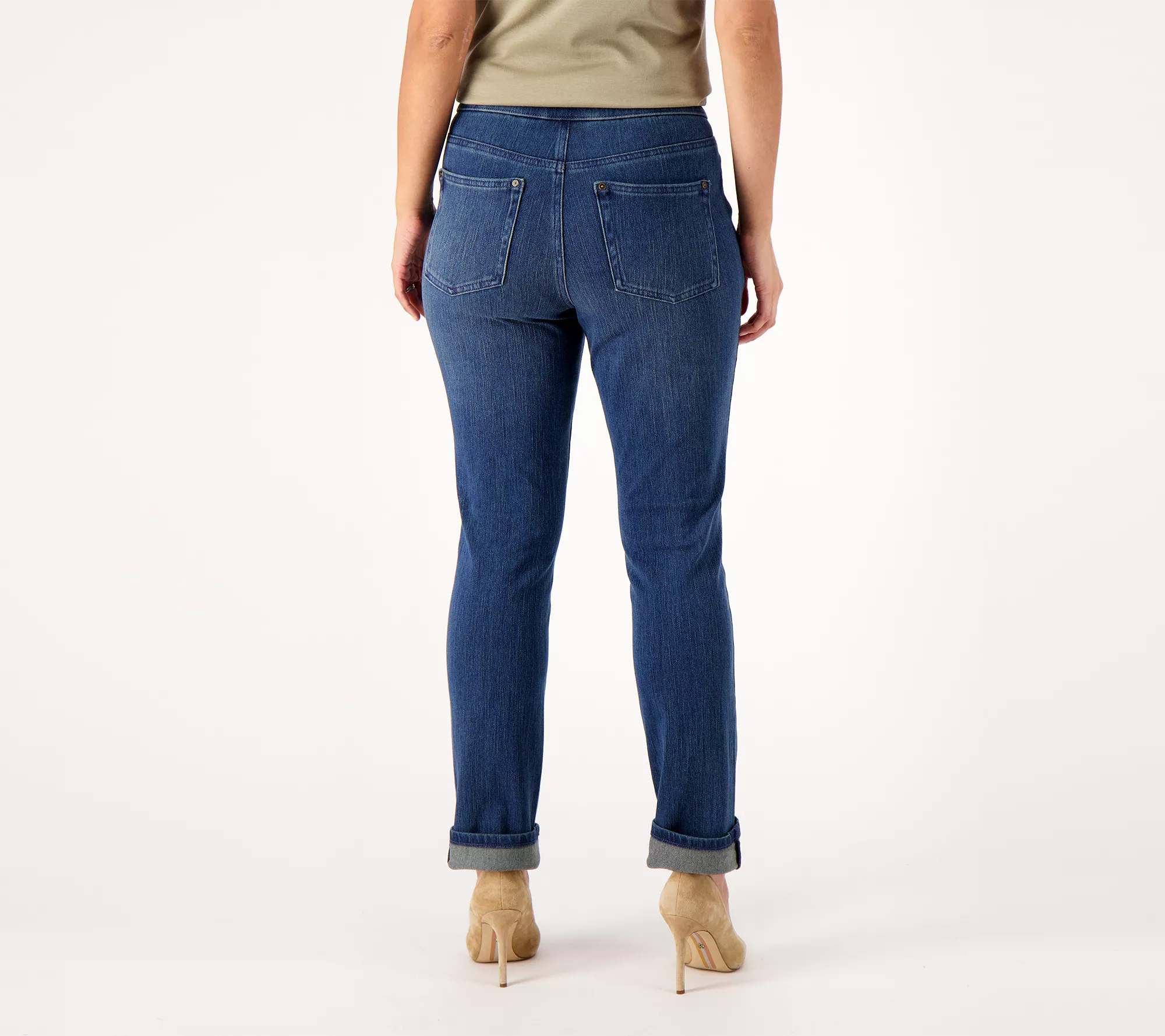 Belle by Kim Gravel Tall Flexibelle Rollabelle Jeans