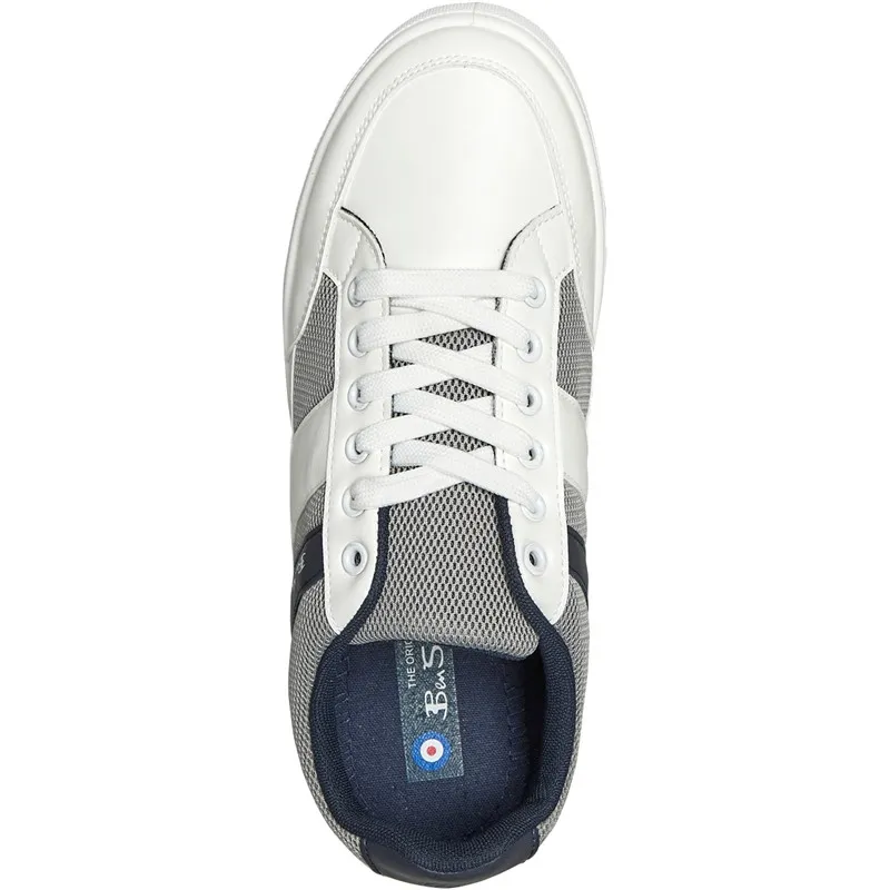 Ben Sherman Mens Cooper Trainers White/Navy