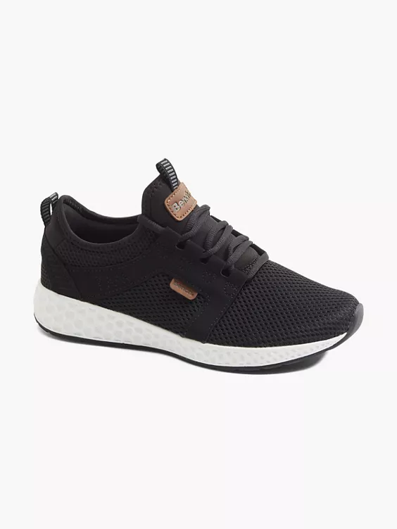 Bench  Black Lightweight Bench Casual Lace Up Trainers