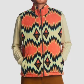 Billabong Trail Reversible Zip-Up Vest Jacket Raven