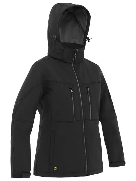 Bisley Women's Flx & Move Hooded Soft Shell Jacket (BJL6570)-