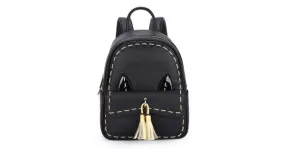 Black Burgundy Red Cat Tassels Gothic Punk Rock Backpack