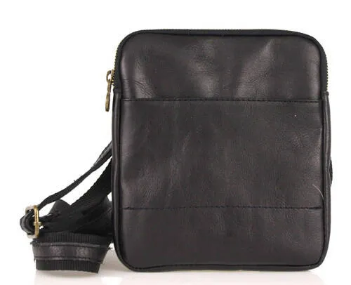 Black leather bag paolo