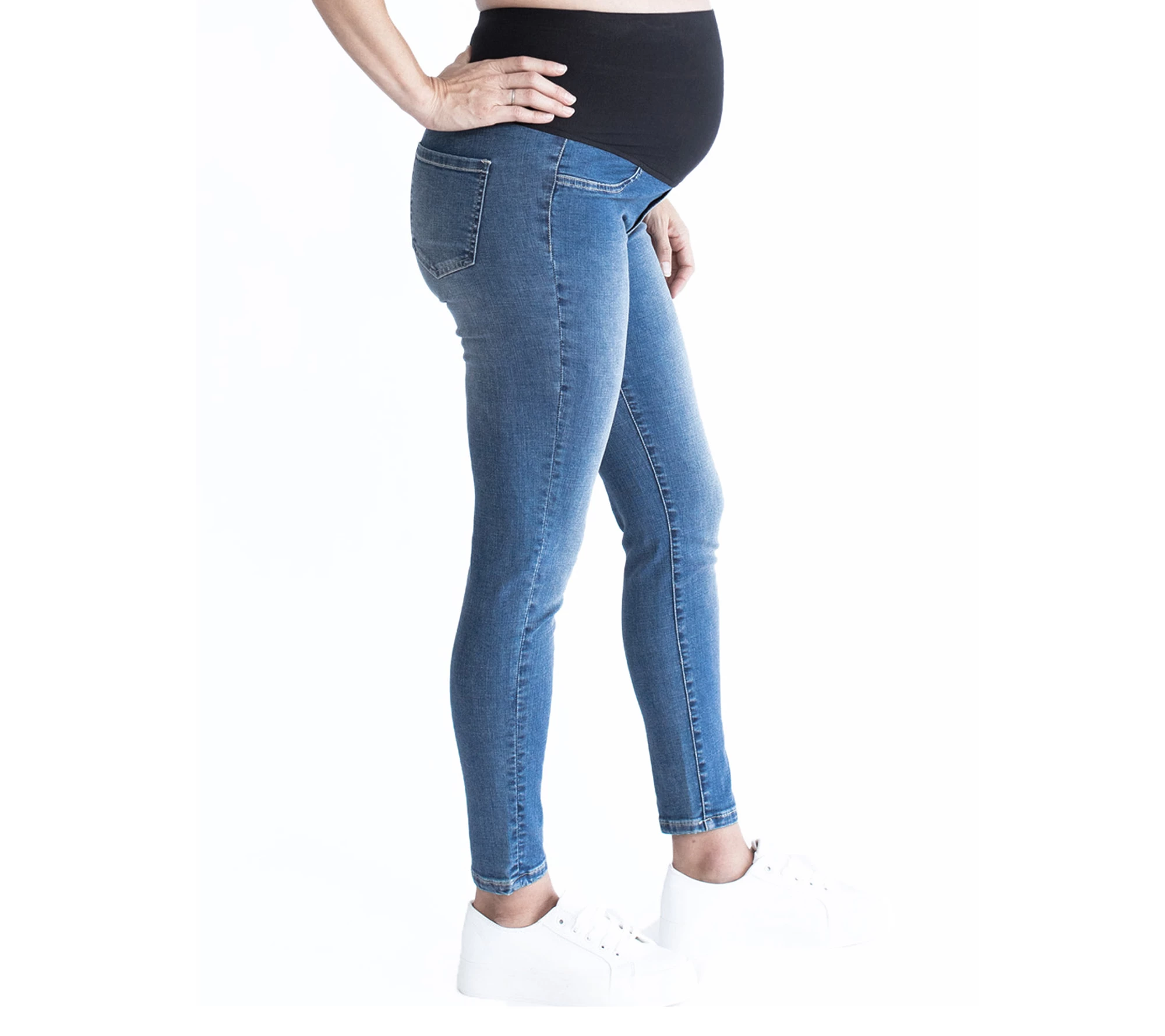 Blooming Women Over the Bump Maternity Slim Jeans