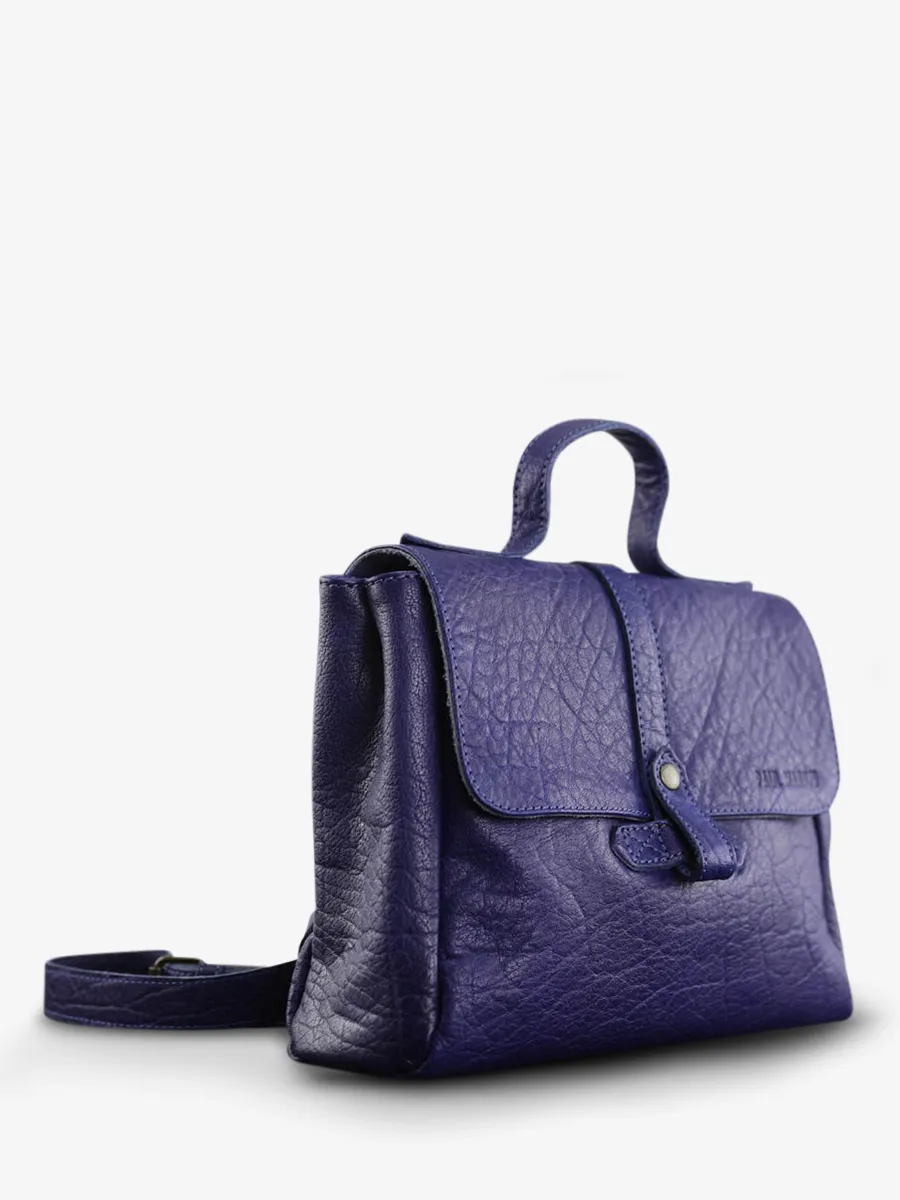 Blue Leather Handbag - LeCorneille Egyptian Blue | PAUL MARIUS