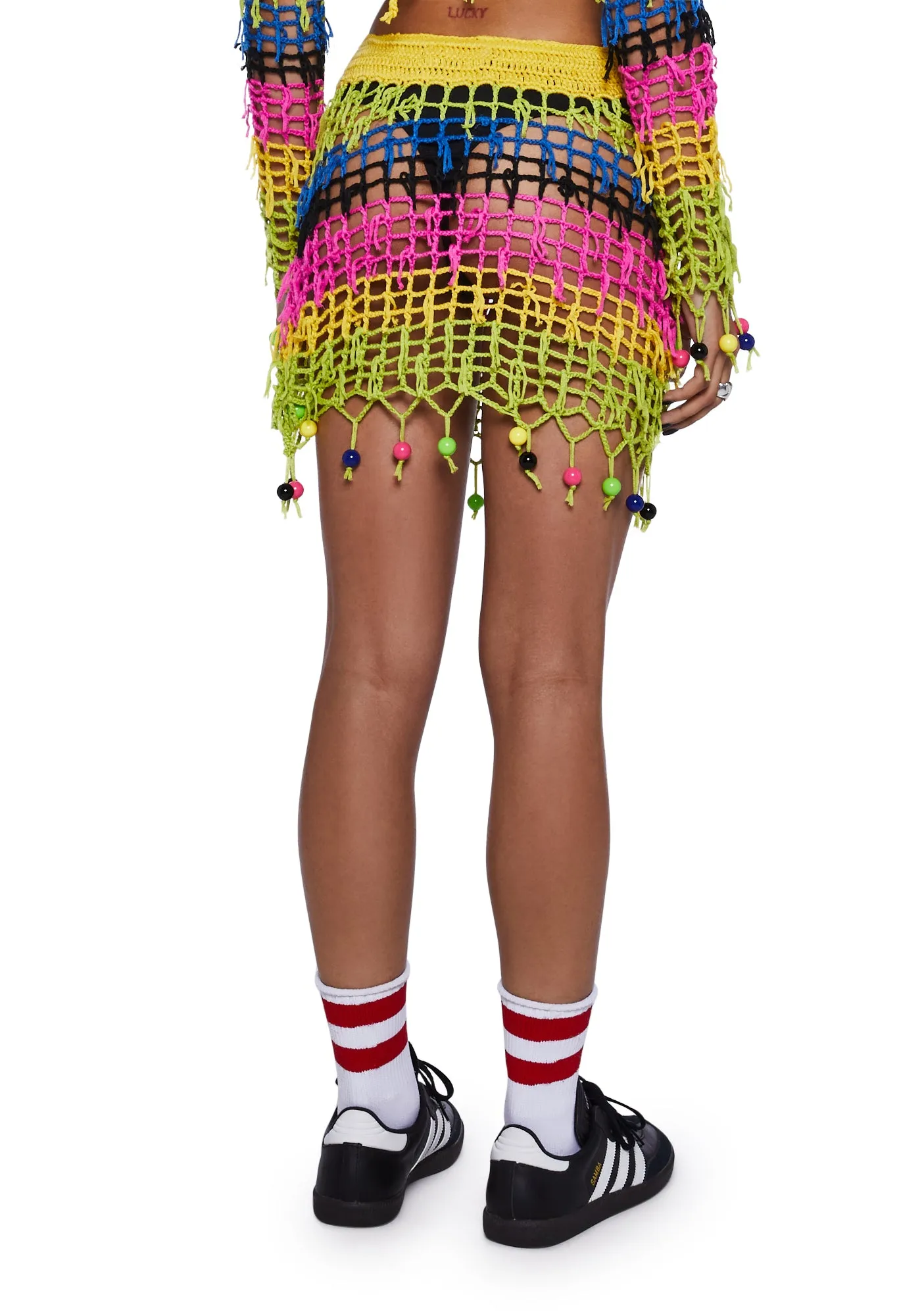 Bonet Crochet Beaded Skirt-