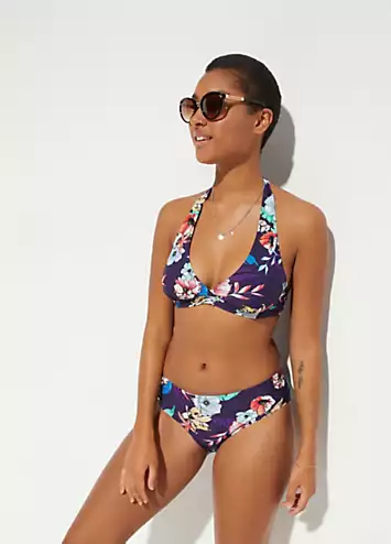 bonprix Floral Halterneck Bikini Set | Grattan