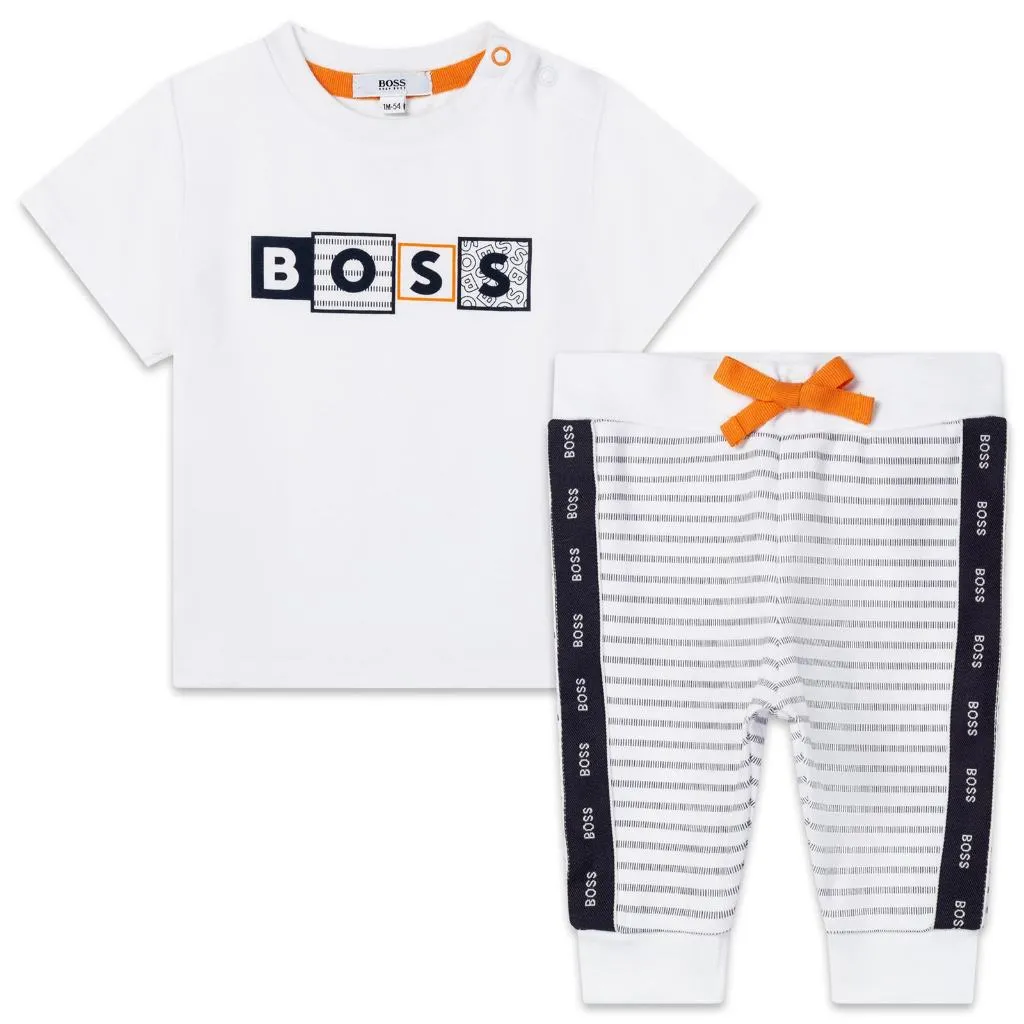 BOSS T SHIRT & LEGGINGS SET J98358