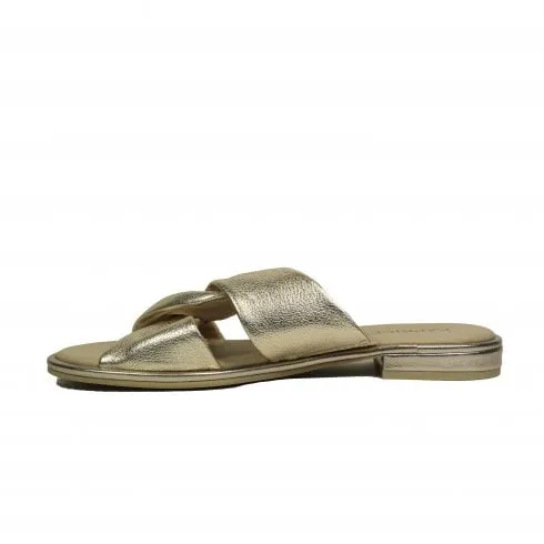 Caprice 27100 42 959 | Platin Metal | Womens Mule Sandals