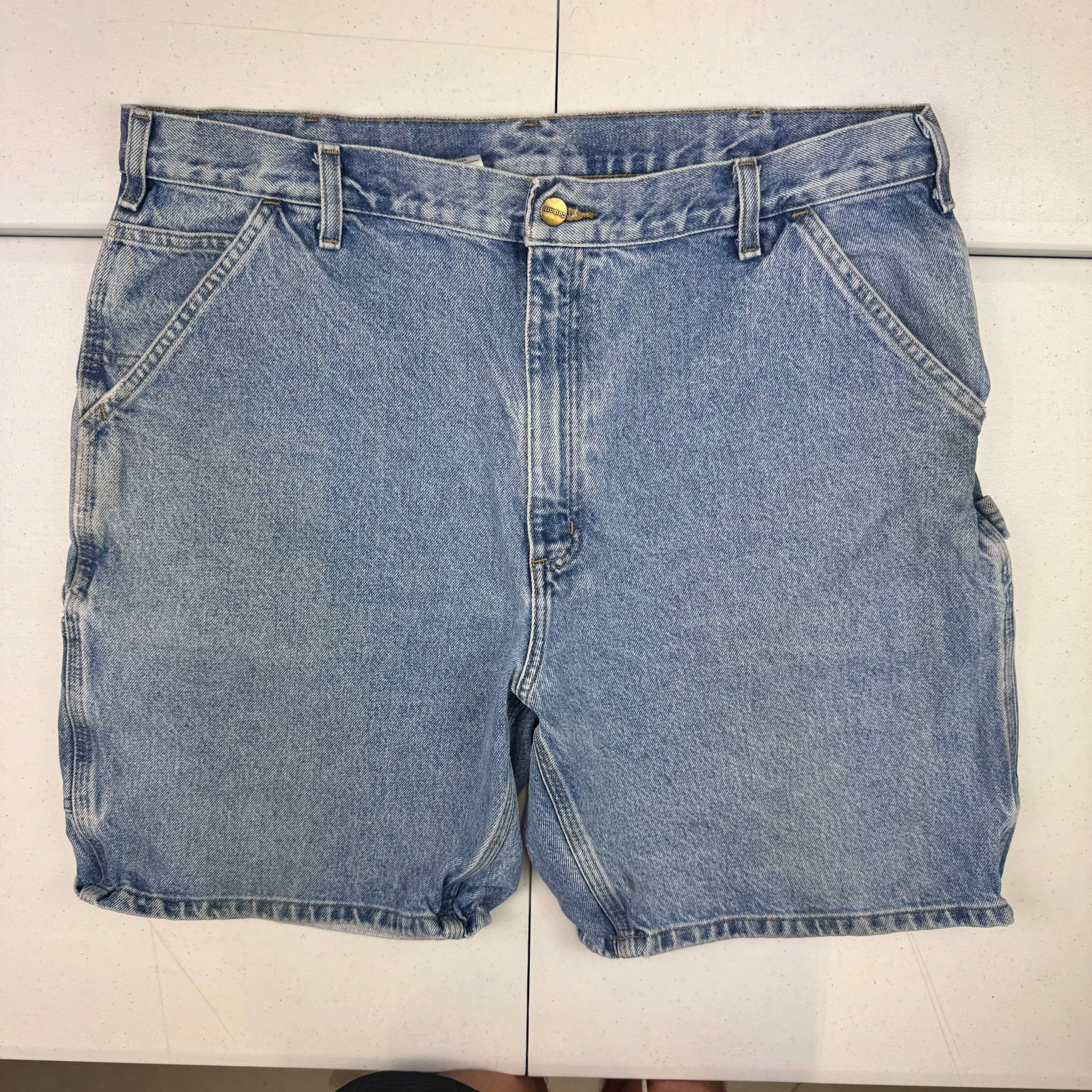 Carhartt Denim Workwear Shorts Jorts Blue