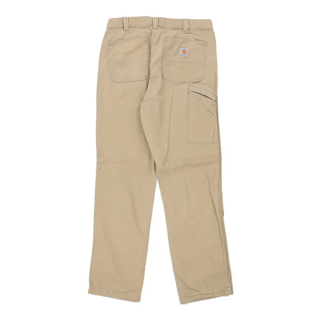 Carhartt Trousers - 34W 32L Beige Cotton