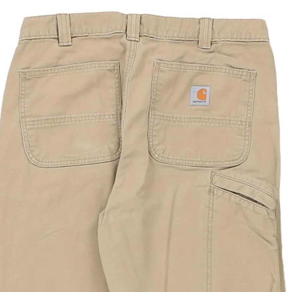 Carhartt Trousers - 34W 32L Beige Cotton