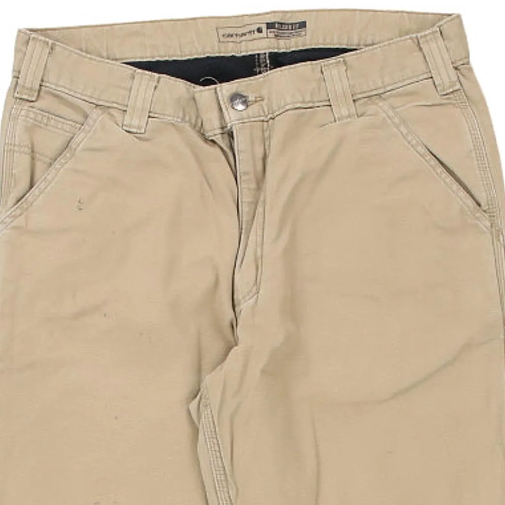 Carhartt Trousers - 34W 32L Beige Cotton