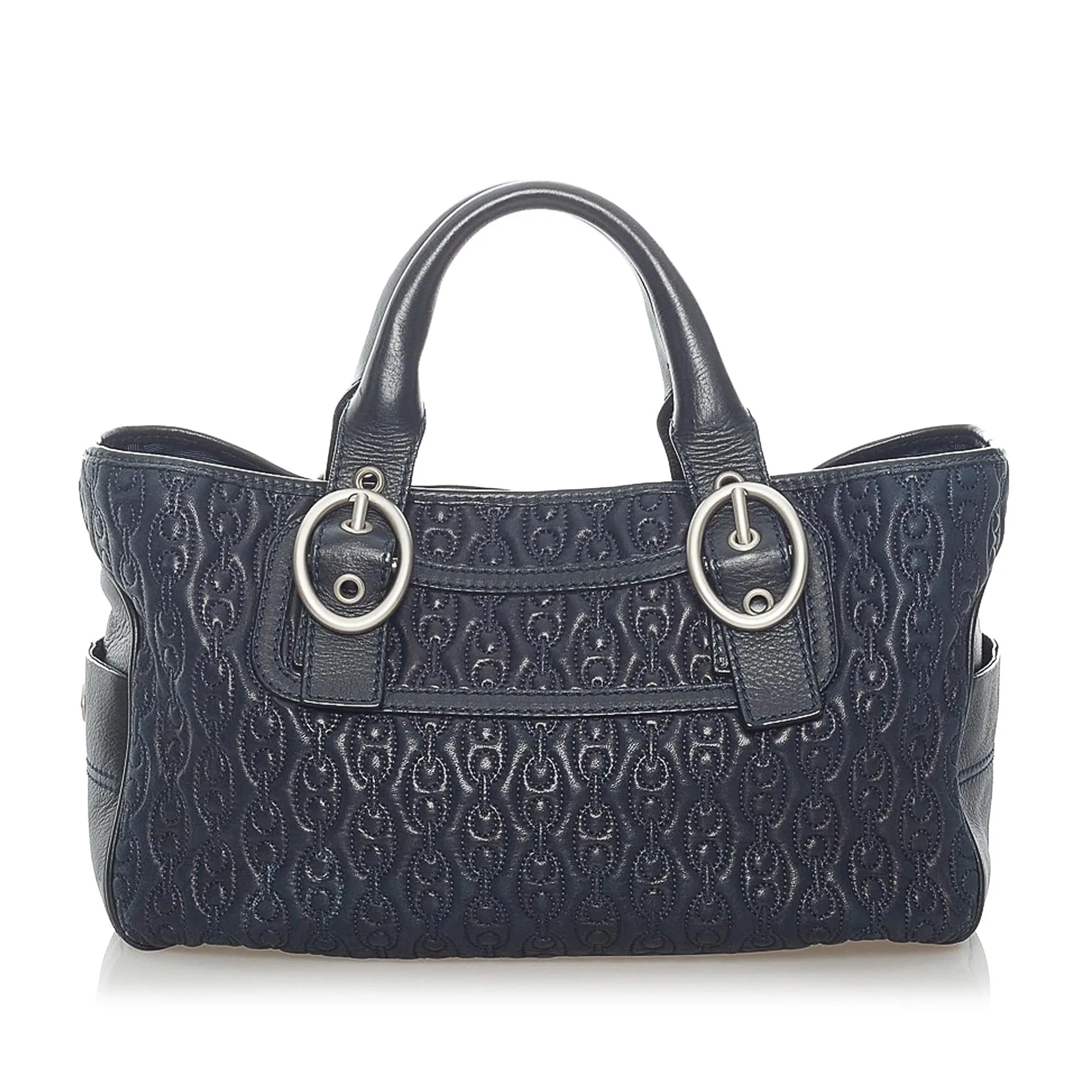 Celine Embossed Leather Boogie Handbag (SHG-33046)