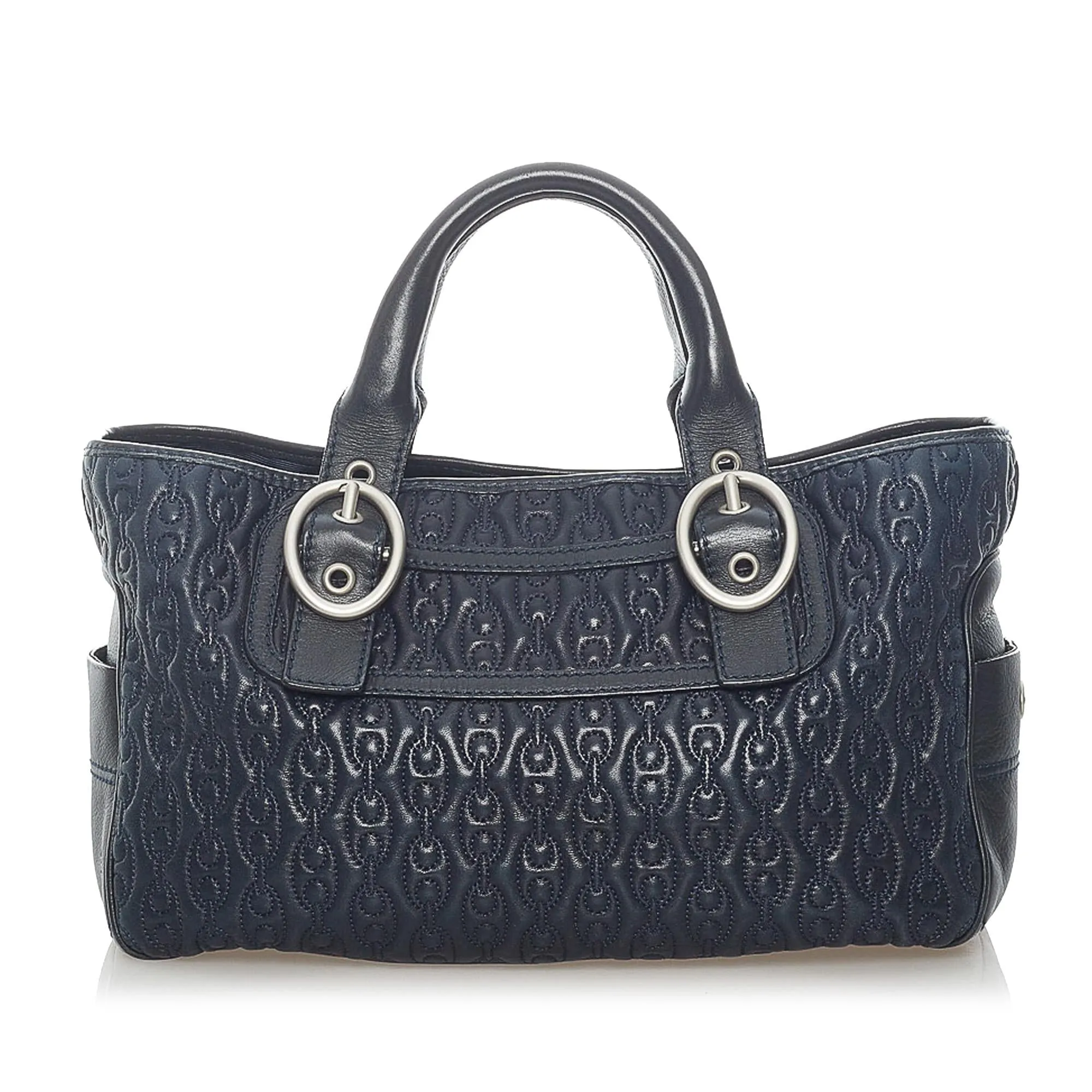 Celine Embossed Leather Boogie Handbag (SHG-33046)