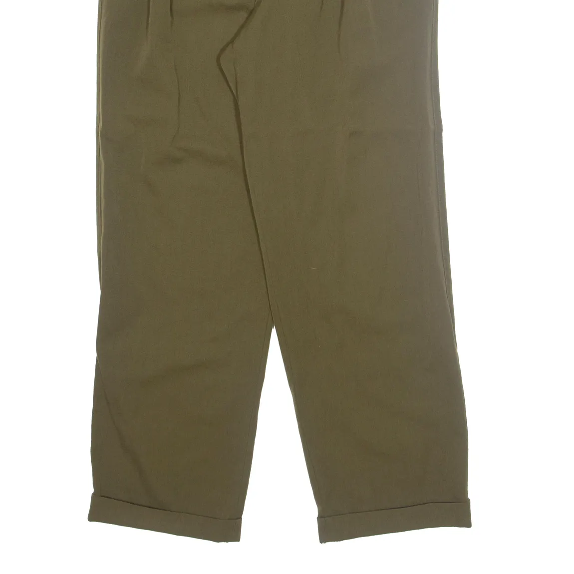 Chino Workwear Mens Trousers Green Regular Straight W32 L28