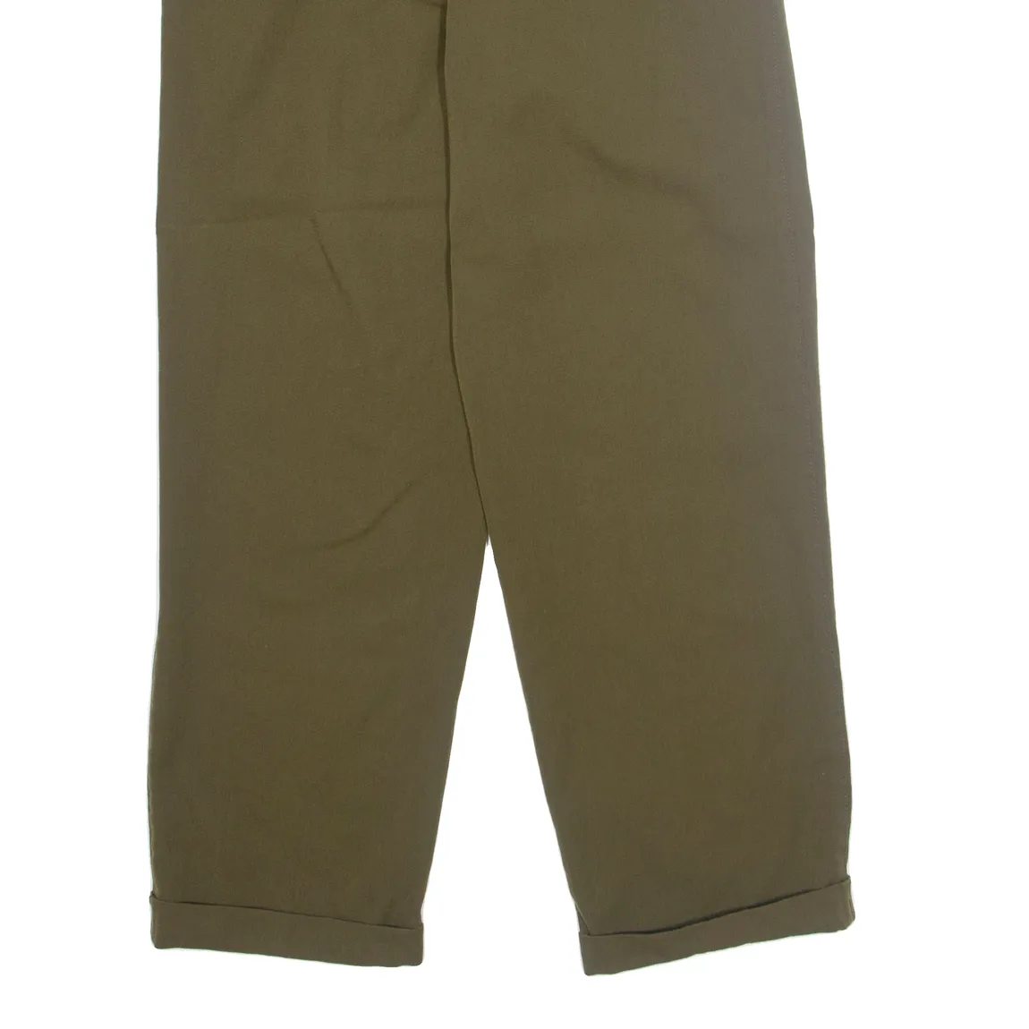 Chino Workwear Mens Trousers Green Regular Straight W32 L28