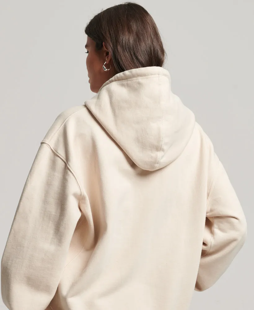 Code S Logo Heritage Oversized Hoodie | Tapioca