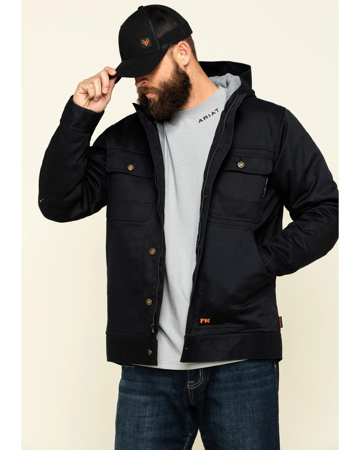 Cody James Men's FR Hooded Duck Work Jacket