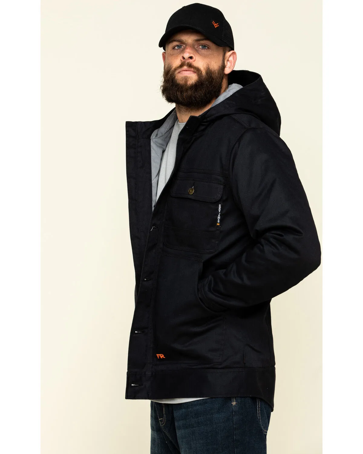 Cody James Men's FR Hooded Duck Work Jacket