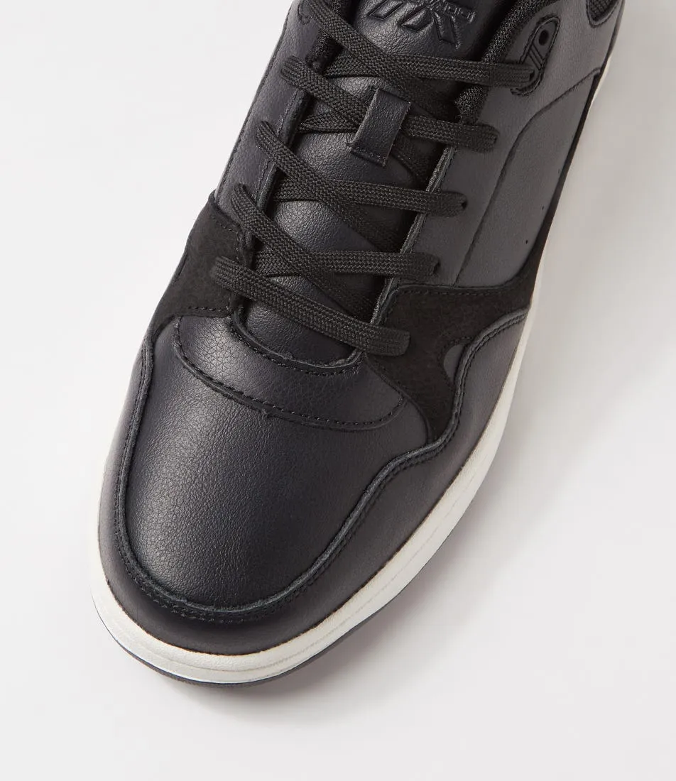 COLORADO Retreat Black Tumbled Leather Sneakers