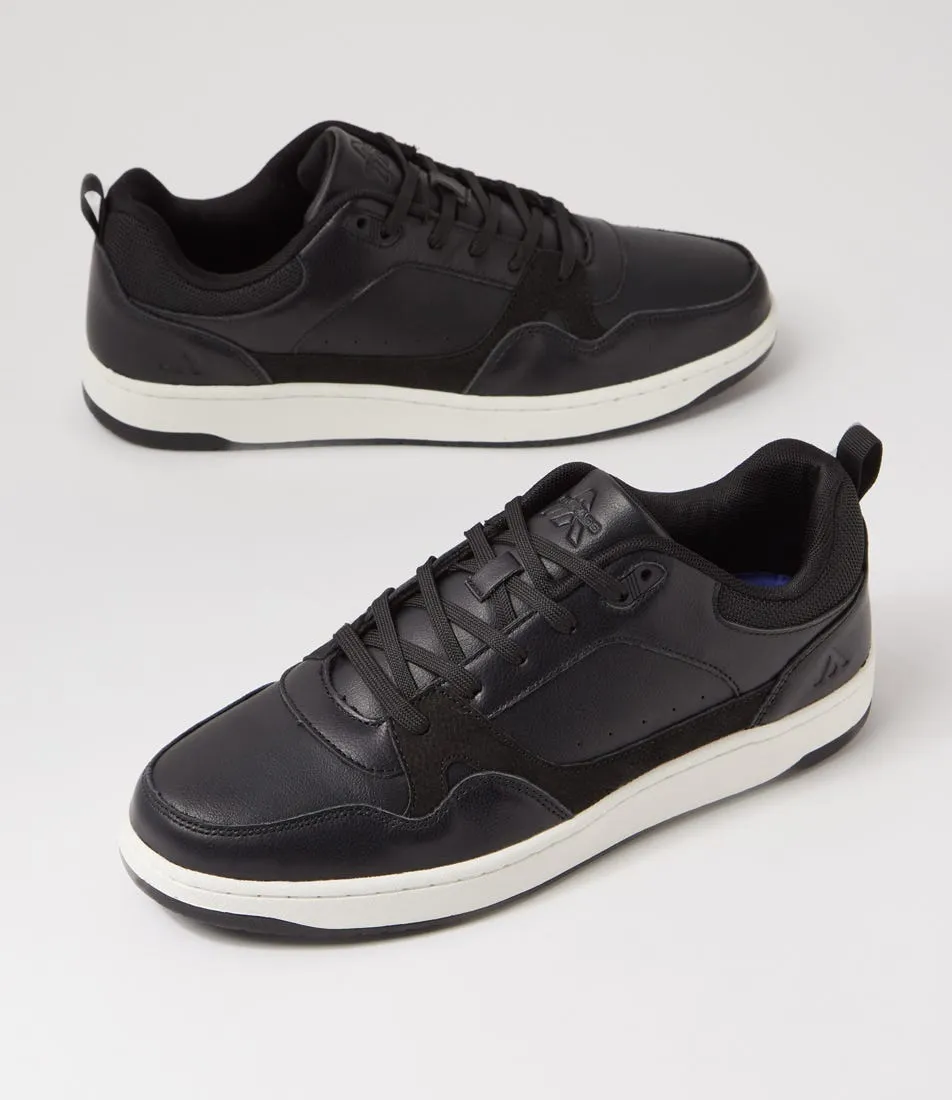 COLORADO Retreat Black Tumbled Leather Sneakers