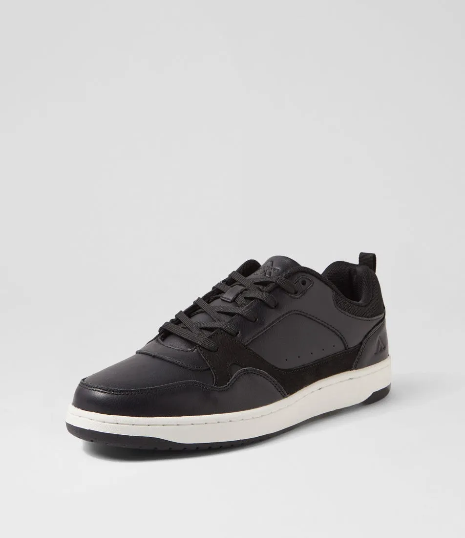 COLORADO Retreat Black Tumbled Leather Sneakers